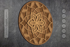 Mandala Flower Laser Cut SVG Bundle - CraftNest - Digital Crafting and Art