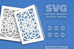 Mandala Greeting Card Papercut Clipart SVG Bundle - CraftNest - Digital Crafting and Art