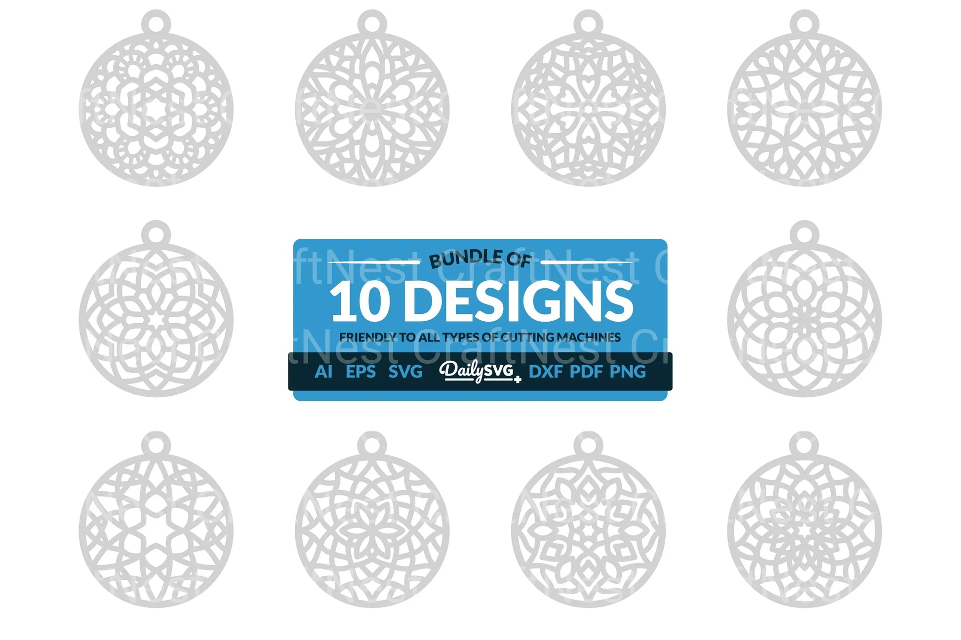 Daily Mandala Clipart SVG Bundle - CraftNest - Digital Crafting and Art
