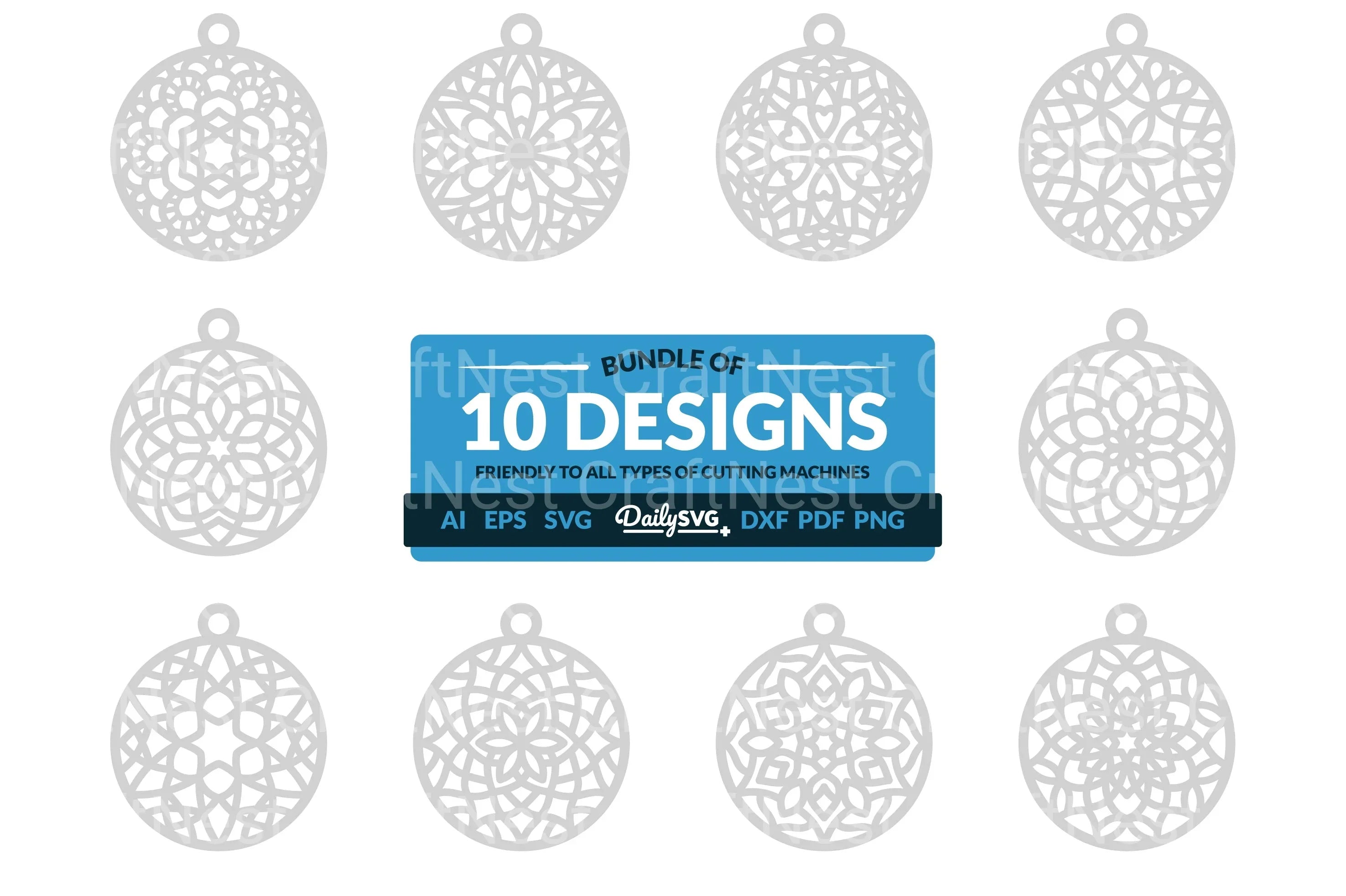 Daily Mandala Clipart SVG Bundle