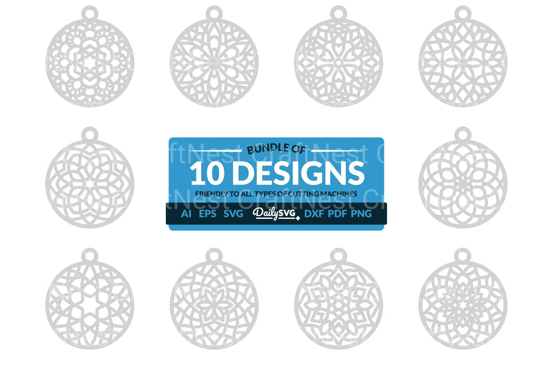 Daily Mandala Clipart SVG Bundle - CraftNest - Digital Crafting and Art