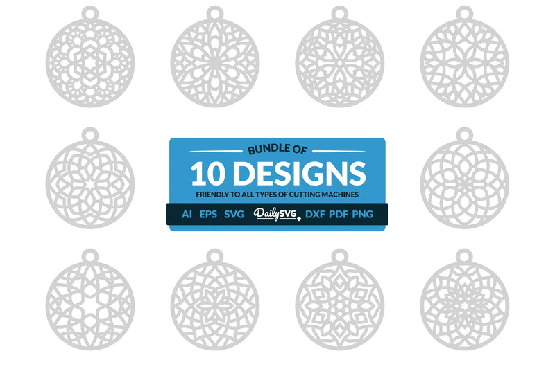 Daily Mandala Clipart SVG Bundle - CraftNest - Digital Crafting and Art