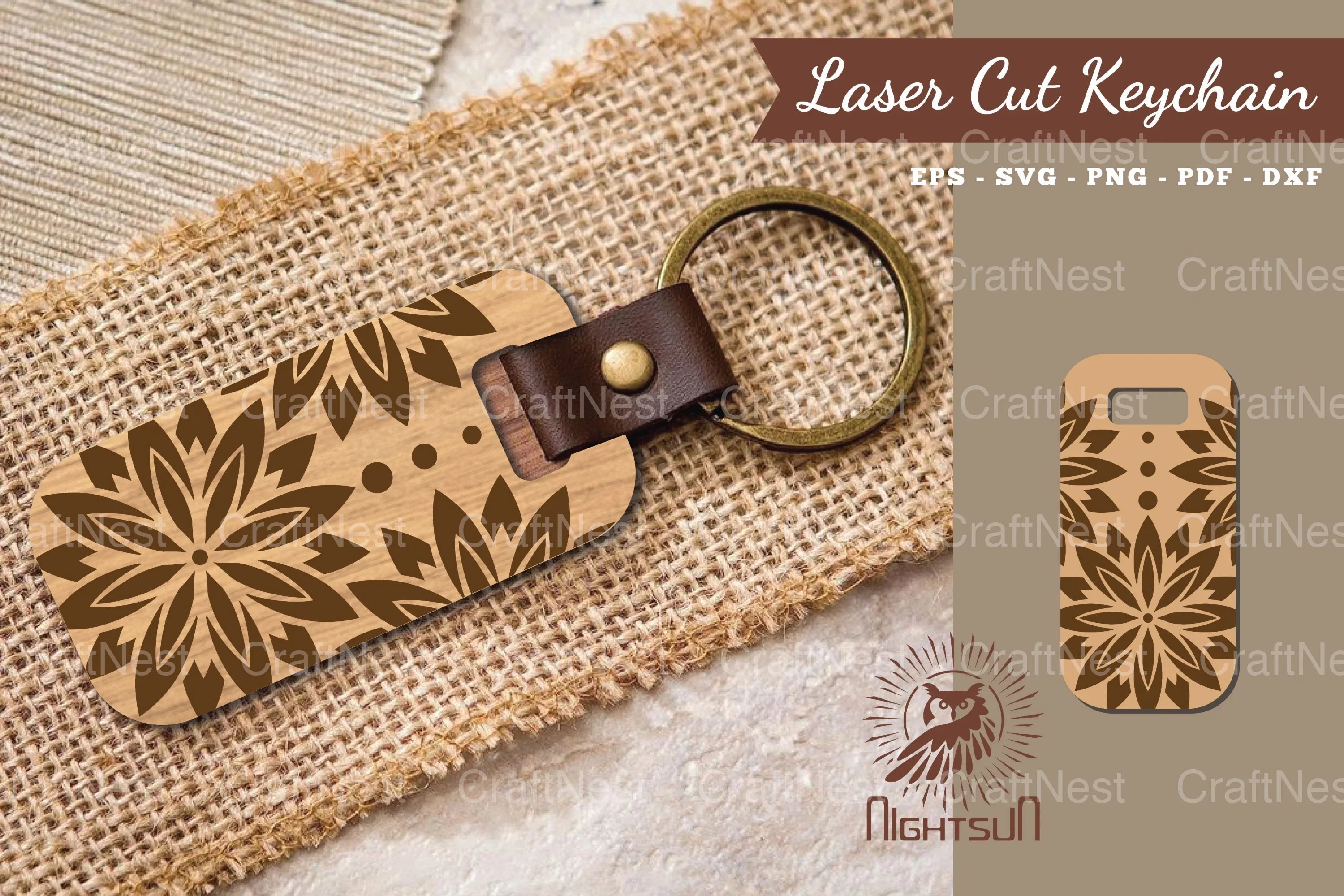 Mandala Laser Cut Keychain Clipart Bundle - CraftNest - Digital Crafting and Art
