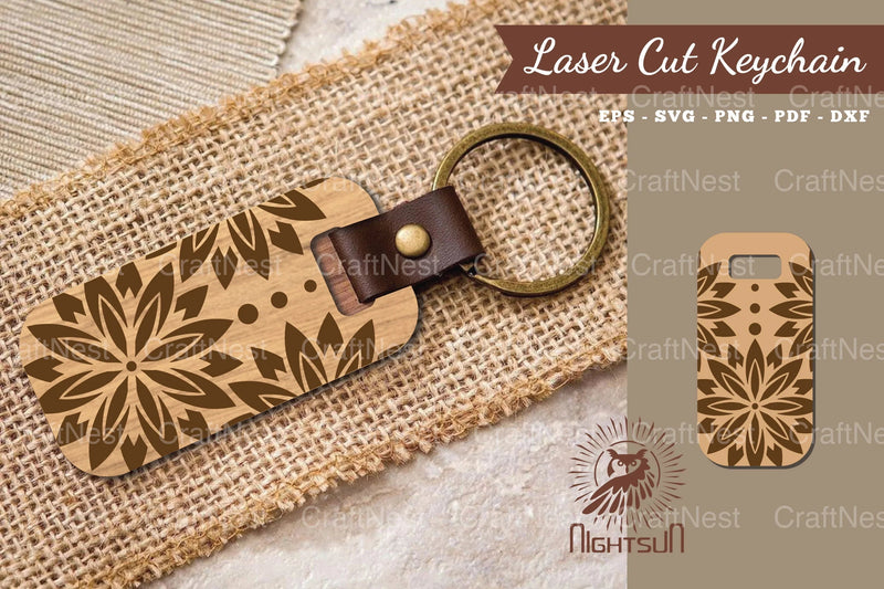 Mandala Laser Cut Keychain Clipart Bundle - CraftNest - Digital Crafting and Art