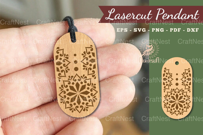 Mandala Lasercut Pendant Design Bundle - CraftNest - Digital Crafting and Art