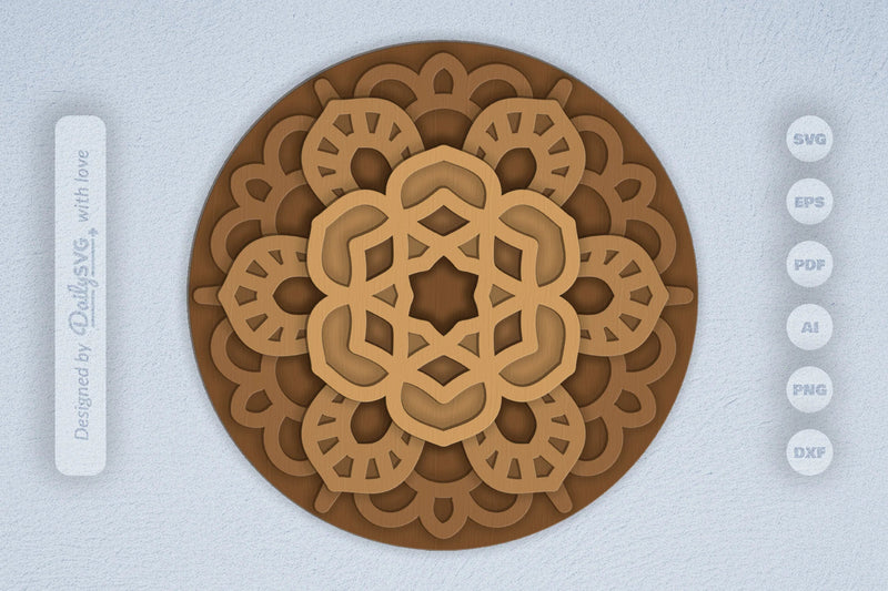 Mandala Laser Cut SVG Bundle - CraftNest - Digital Crafting and Art