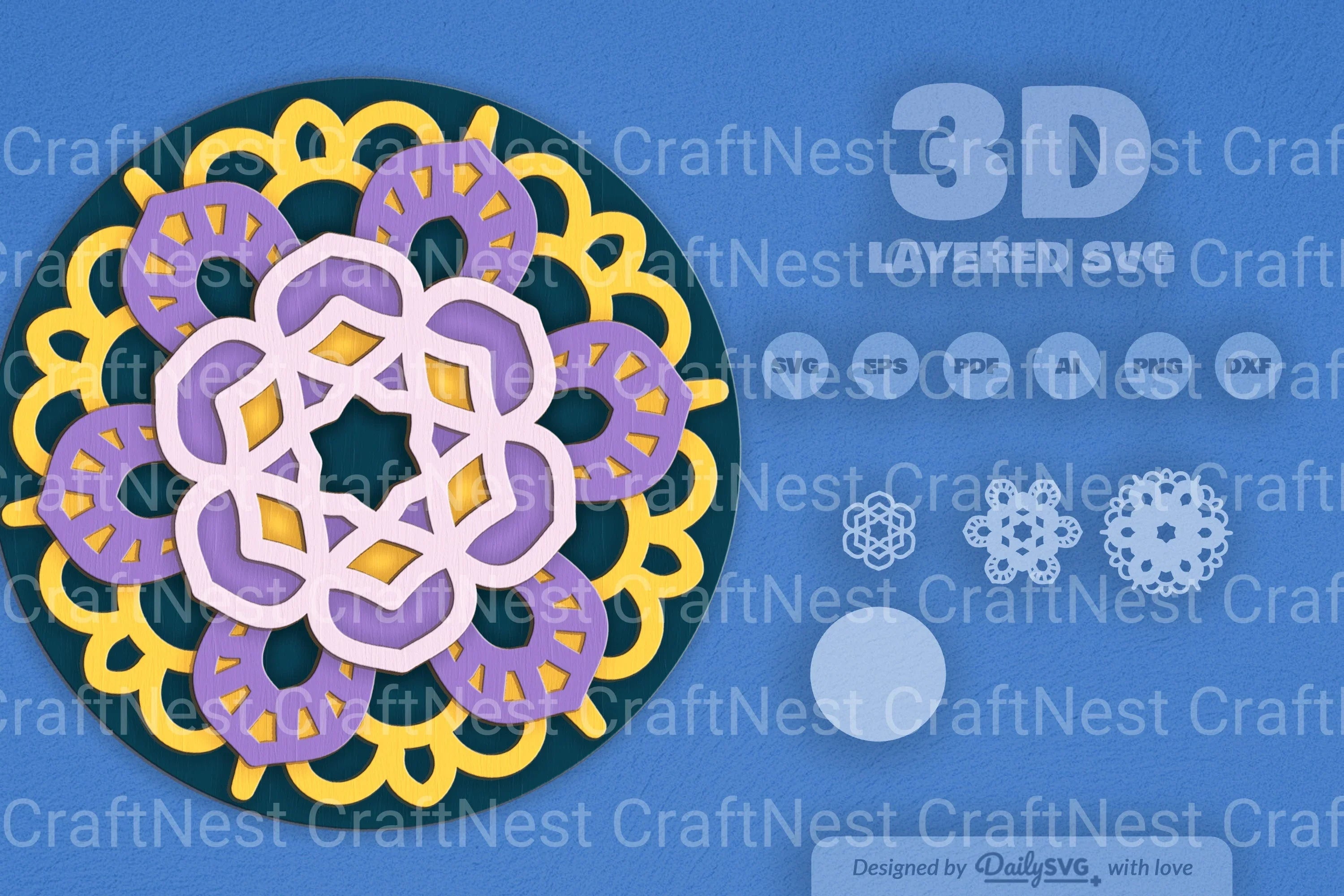 Mandala Laser Cut SVG Bundle