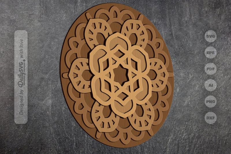 Mandala Laser Cut SVG Bundle - CraftNest - Digital Crafting and Art