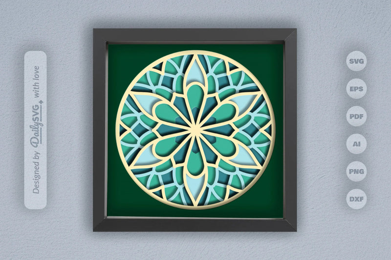 Mandala Paper Cut SVG Bundle - CraftNest - Digital Crafting and Art