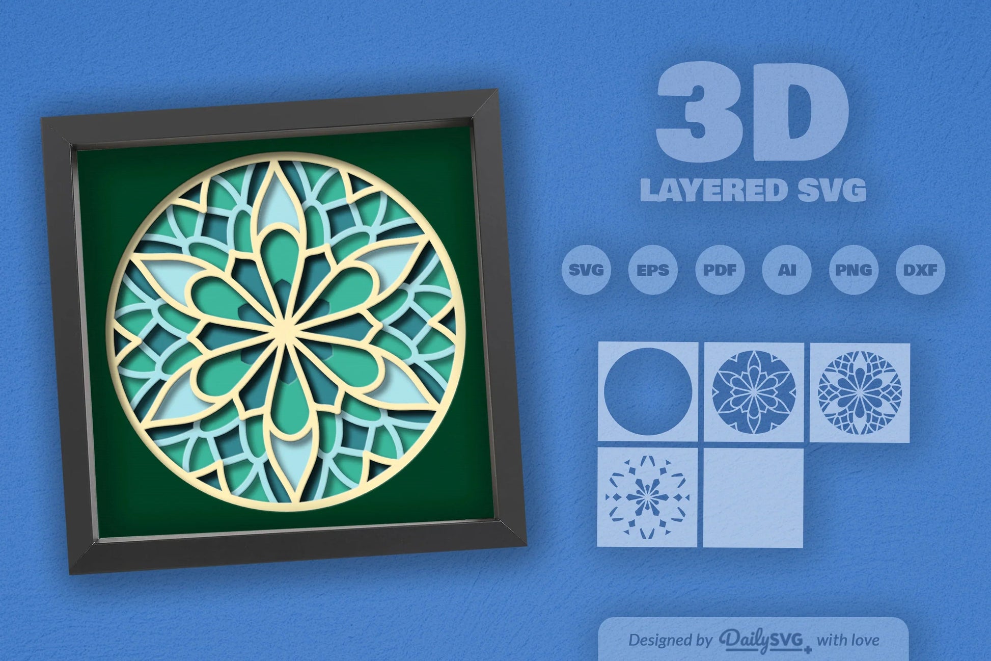 Mandala Paper Cut SVG Bundle - CraftNest - Digital Crafting and Art