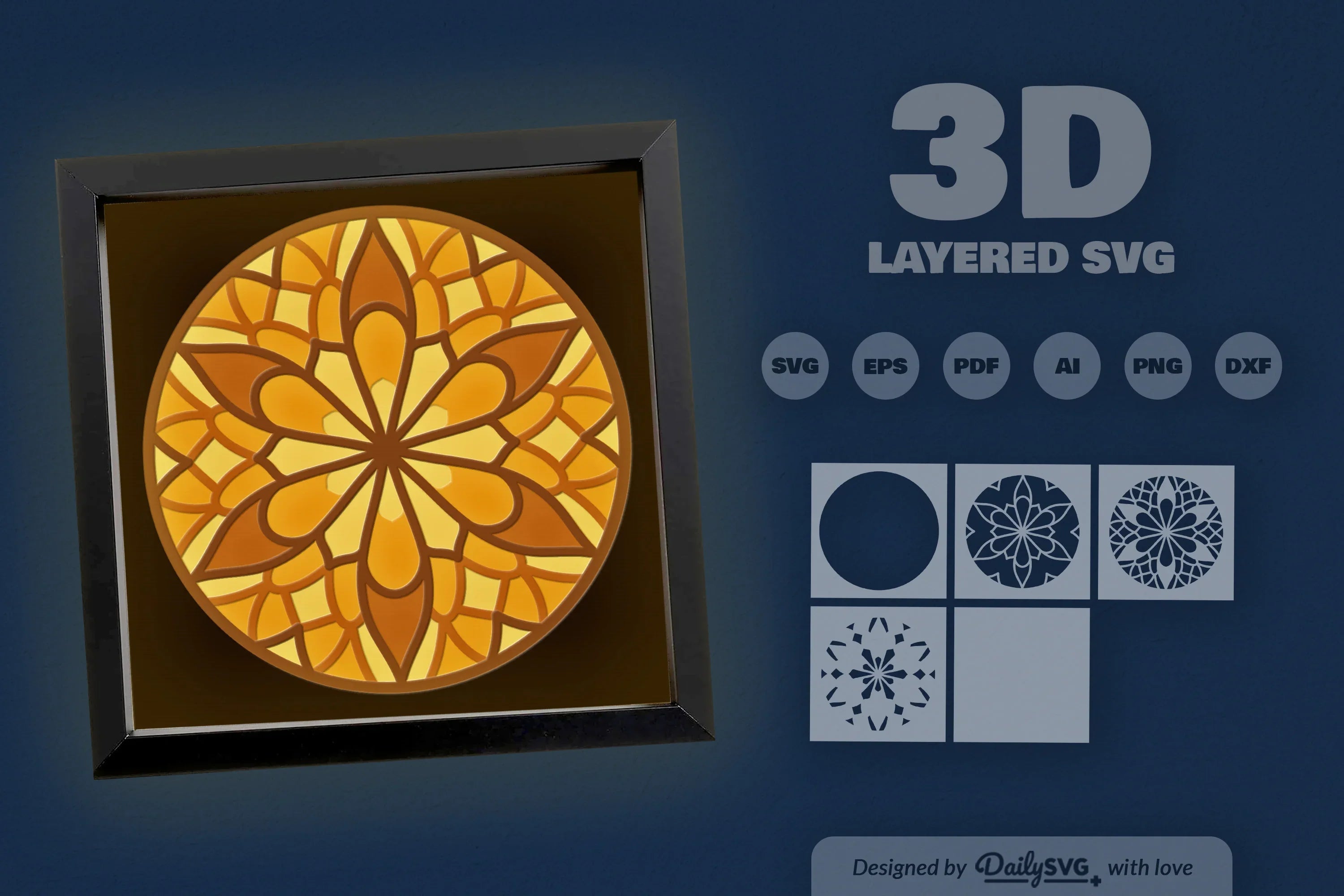 Mandala Paper Cut SVG Bundle - CraftNest - Digital Crafting and Art
