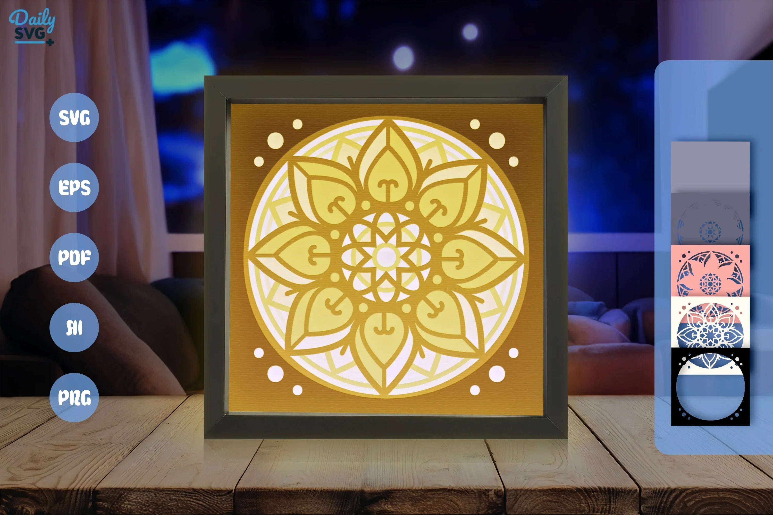 Mandala Papercut SVG Bundle for Crafting - CraftNest - Digital Crafting and Art