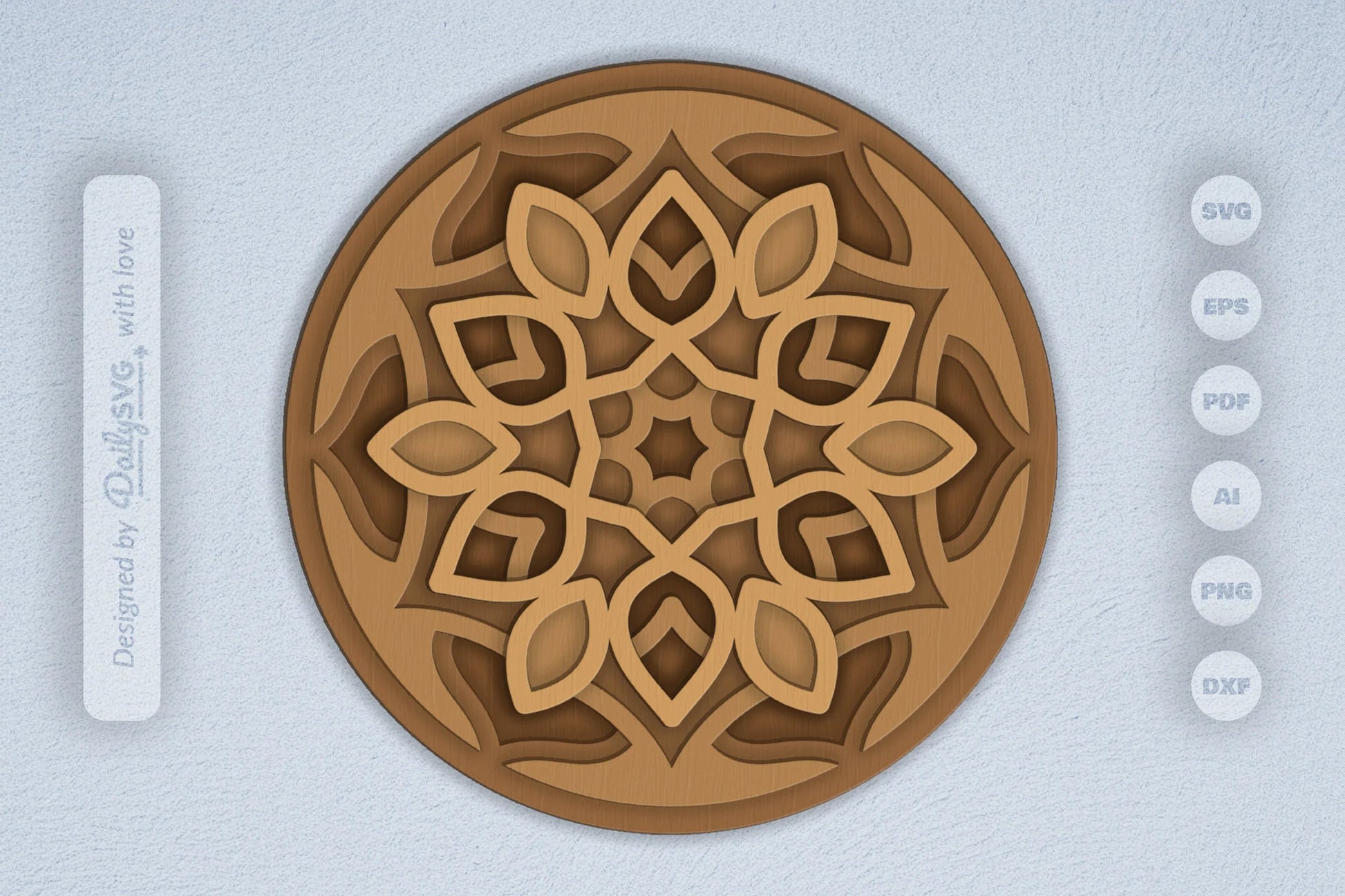 Mandala Leaves Laser Cut SVG Bundle - CraftNest - Digital Crafting and Art