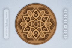 Mandala Leaves Laser Cut SVG Bundle - CraftNest - Digital Crafting and Art