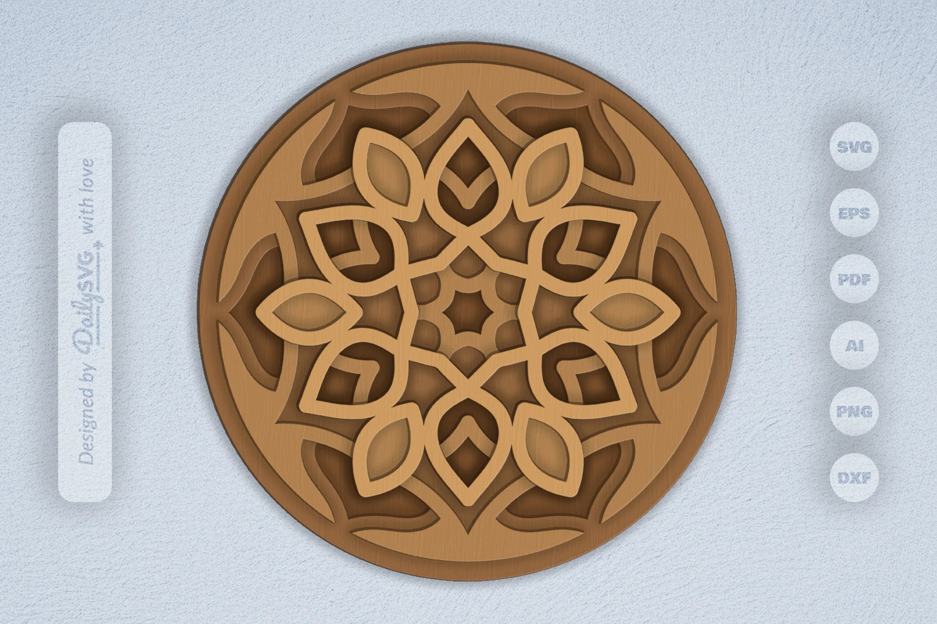 Mandala Leaves Laser Cut SVG Bundle - CraftNest - Digital Crafting and Art