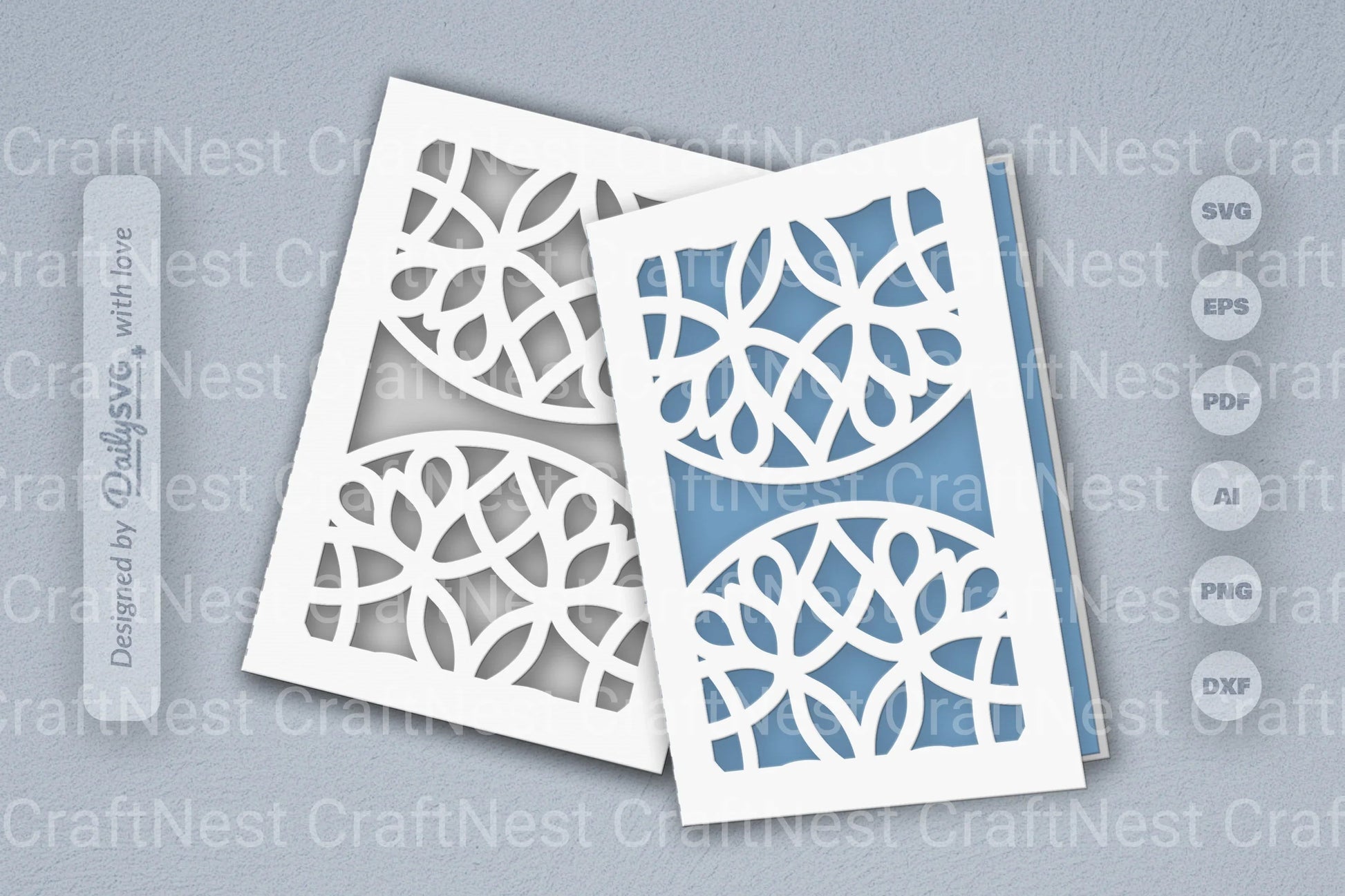 Mandala Mirror Papercut SVG Bundle 6 - CraftNest - Digital Crafting and Art