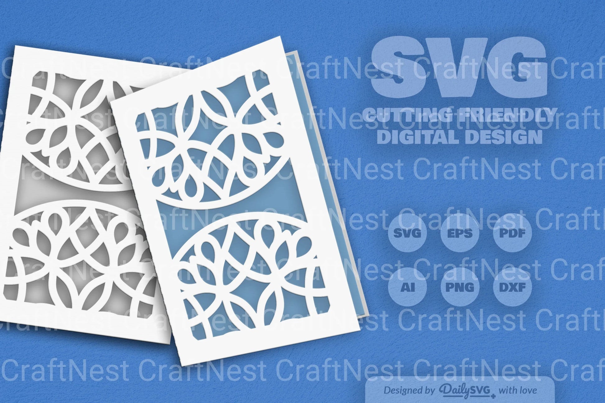 Mandala Mirror Papercut SVG Bundle 6 - CraftNest - Digital Crafting and Art