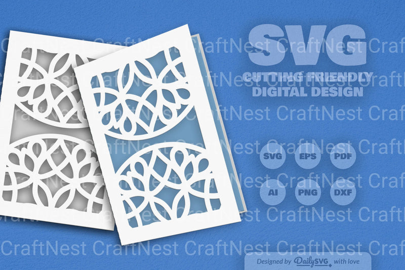 Mandala Mirror Papercut SVG Bundle 6 - CraftNest - Digital Crafting and Art