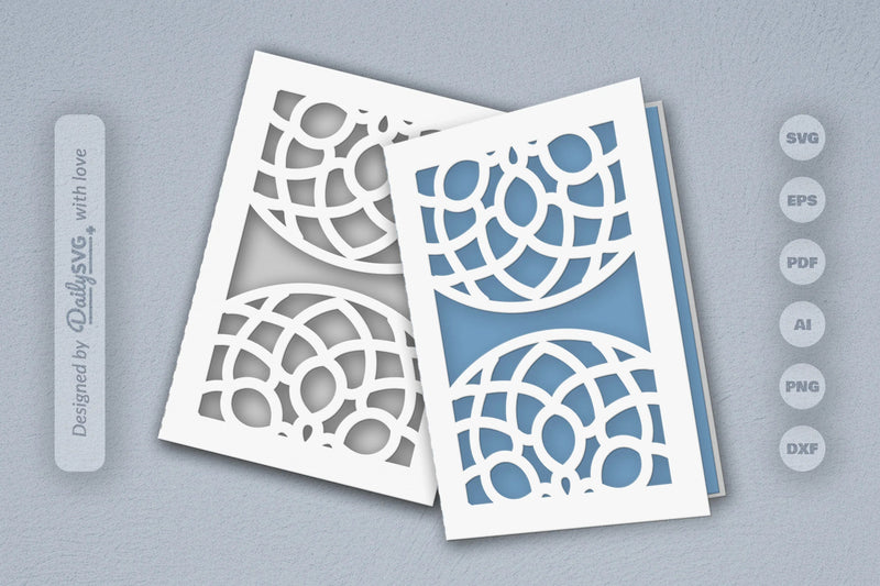 Mandala Mirror Papercut SVG Bundle 4 - CraftNest - Digital Crafting and Art