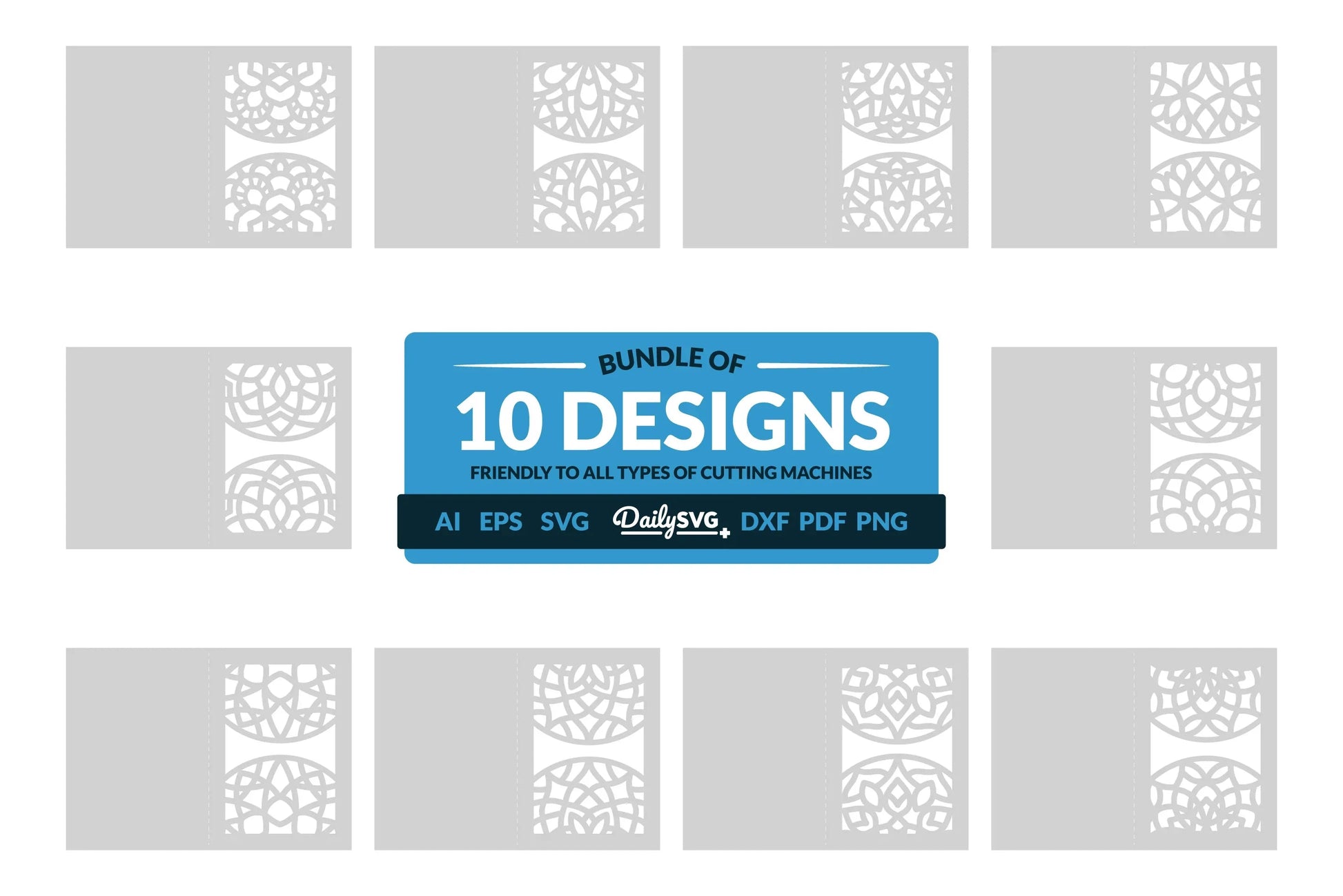 Daily Mandala Mirror Greeting Card Papercut Clipart - CraftNest - Digital Crafting and Art