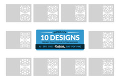 Daily Mandala Mirror Greeting Card Papercut Clipart - CraftNest - Digital Crafting and Art