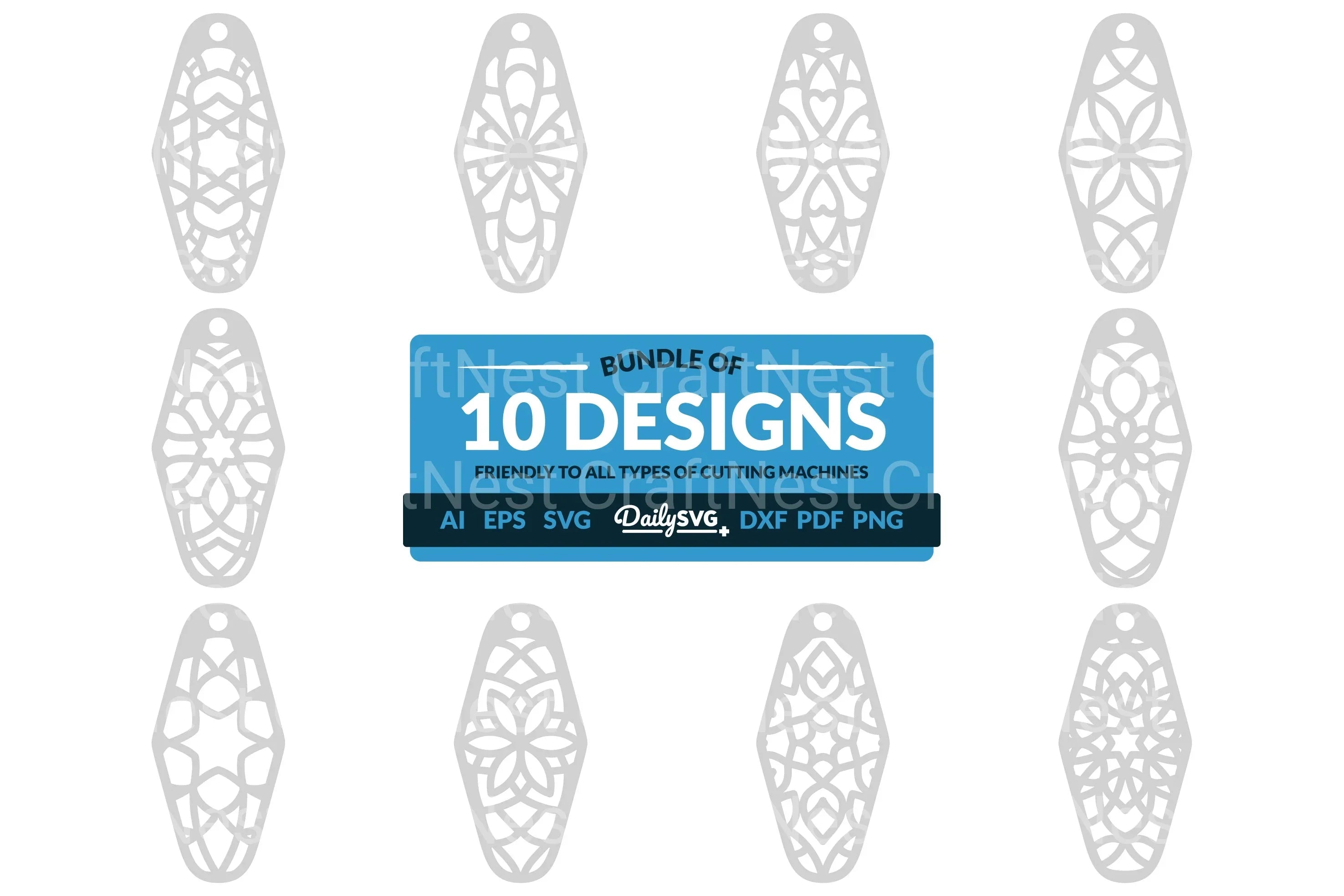 Daily SVG Bundles Mandala Motel Clipart
