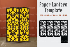 Mandala Papercut Lantern Template SVG Bundle - CraftNest - Digital Crafting and Art