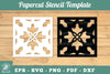 Mandala Papercut Stencil Template Clipart Bundle