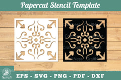 Mandala Papercut Stencil Template Clipart Bundle - CraftNest - Digital Crafting and Art