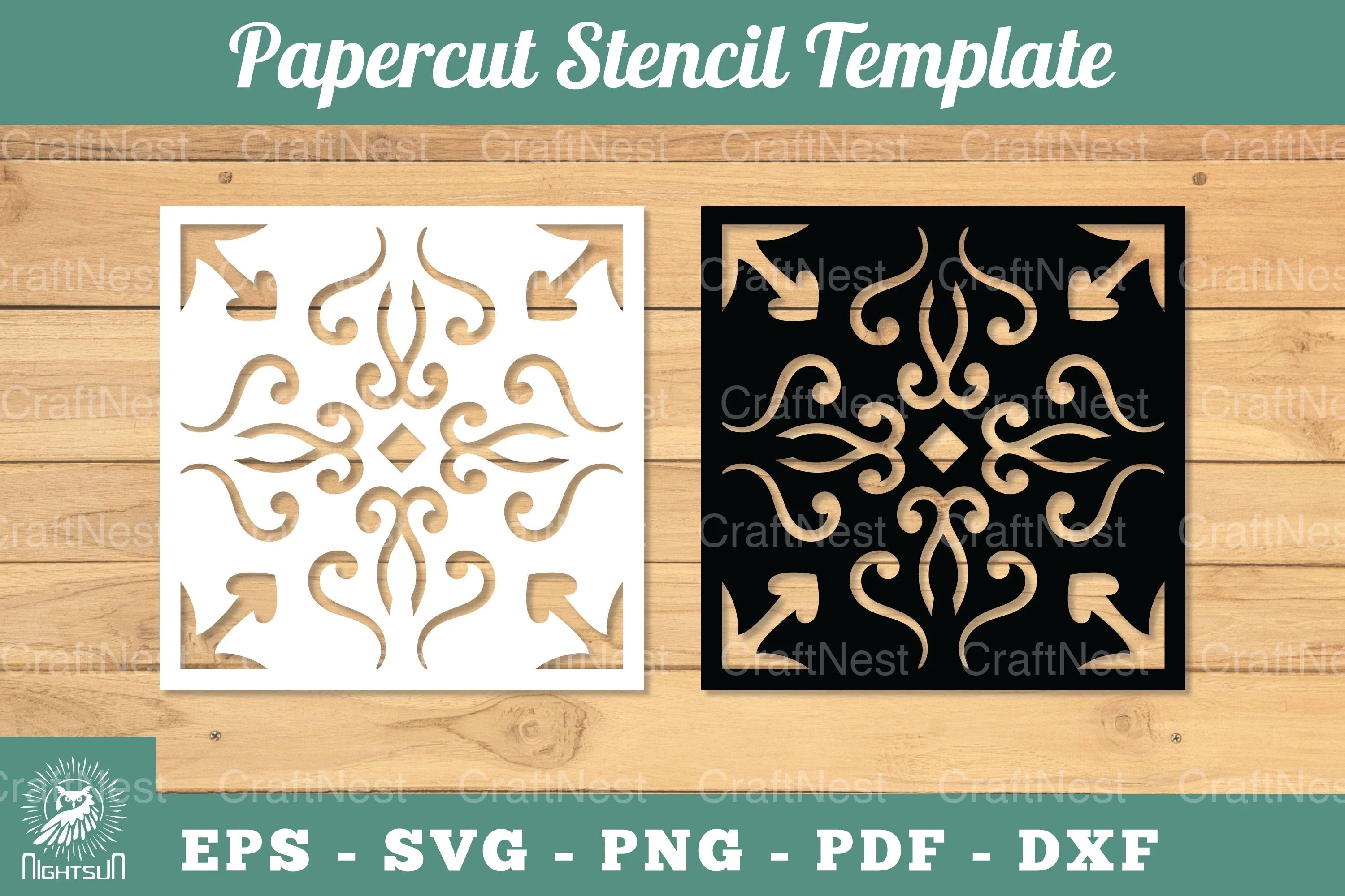 Mandala Papercut Stencil Template Clipart Bundle - CraftNest - Digital Crafting and Art