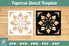 Mandala Papercut Stencil Template Clipart Bundle