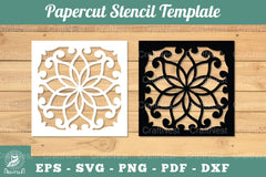 Mandala Papercut Stencil Template Clipart Bundle - CraftNest - Digital Crafting and Art