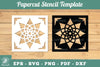 Mandala Papercut Stencil Template Clipart Bundle