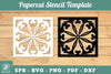 Mandala Papercut Stencil Template Clipart Bundle