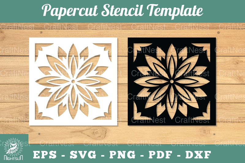 Mandala Papercut Stencil Template Clipart Bundle - CraftNest - Digital Crafting and Art