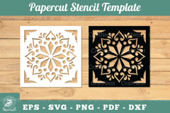 Mandala Papercut Stencil Template Clipart Bundle - CraftNest - Digital Crafting and Art