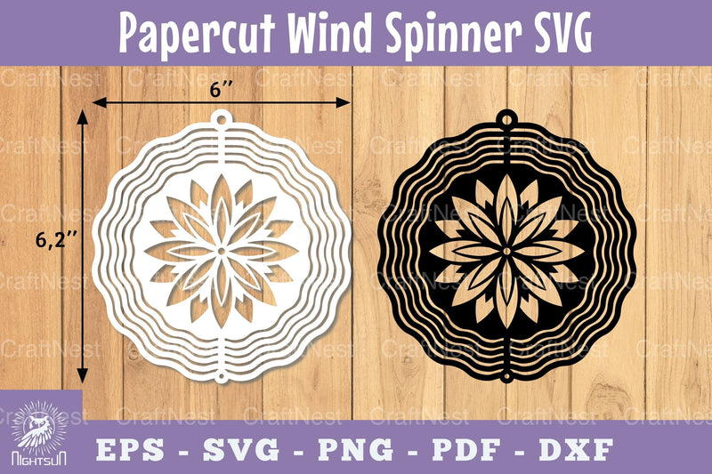 Mandala Papercut Wind Spinner SVG Bundle - CraftNest - Digital Crafting and Art