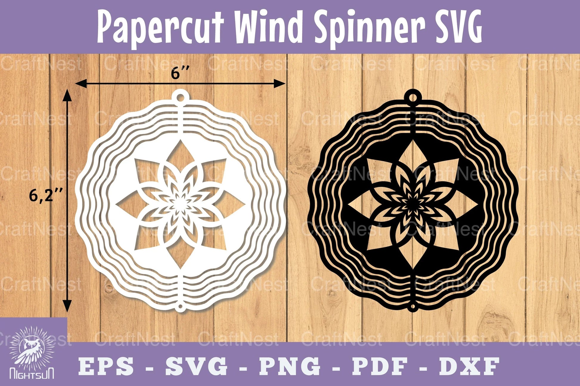 Mandala Papercut Wind Spinner SVG Bundle - CraftNest - Digital Crafting and Art