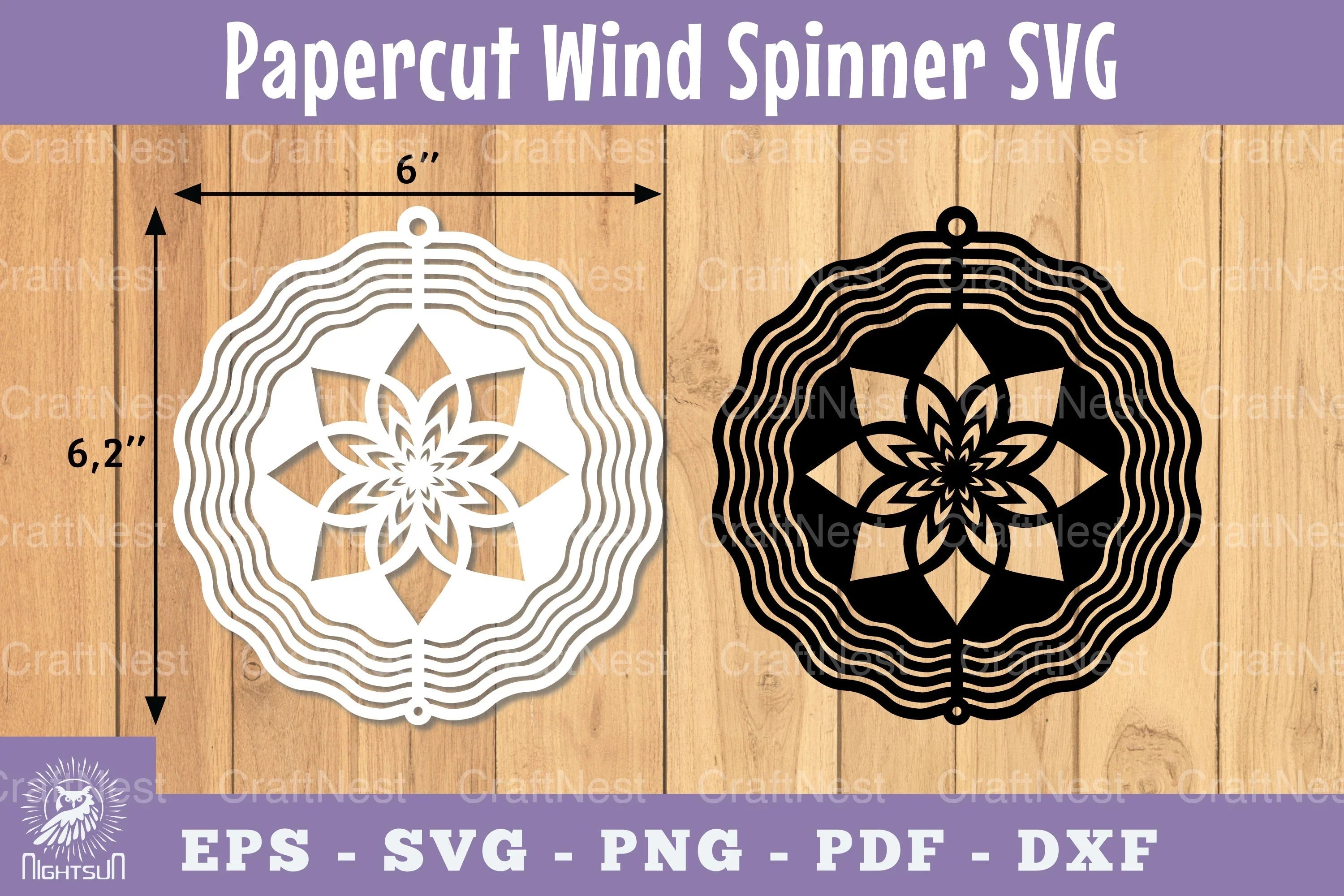 Mandala Papercut Wind Spinner SVG Bundle - CraftNest - Digital Crafting and Art