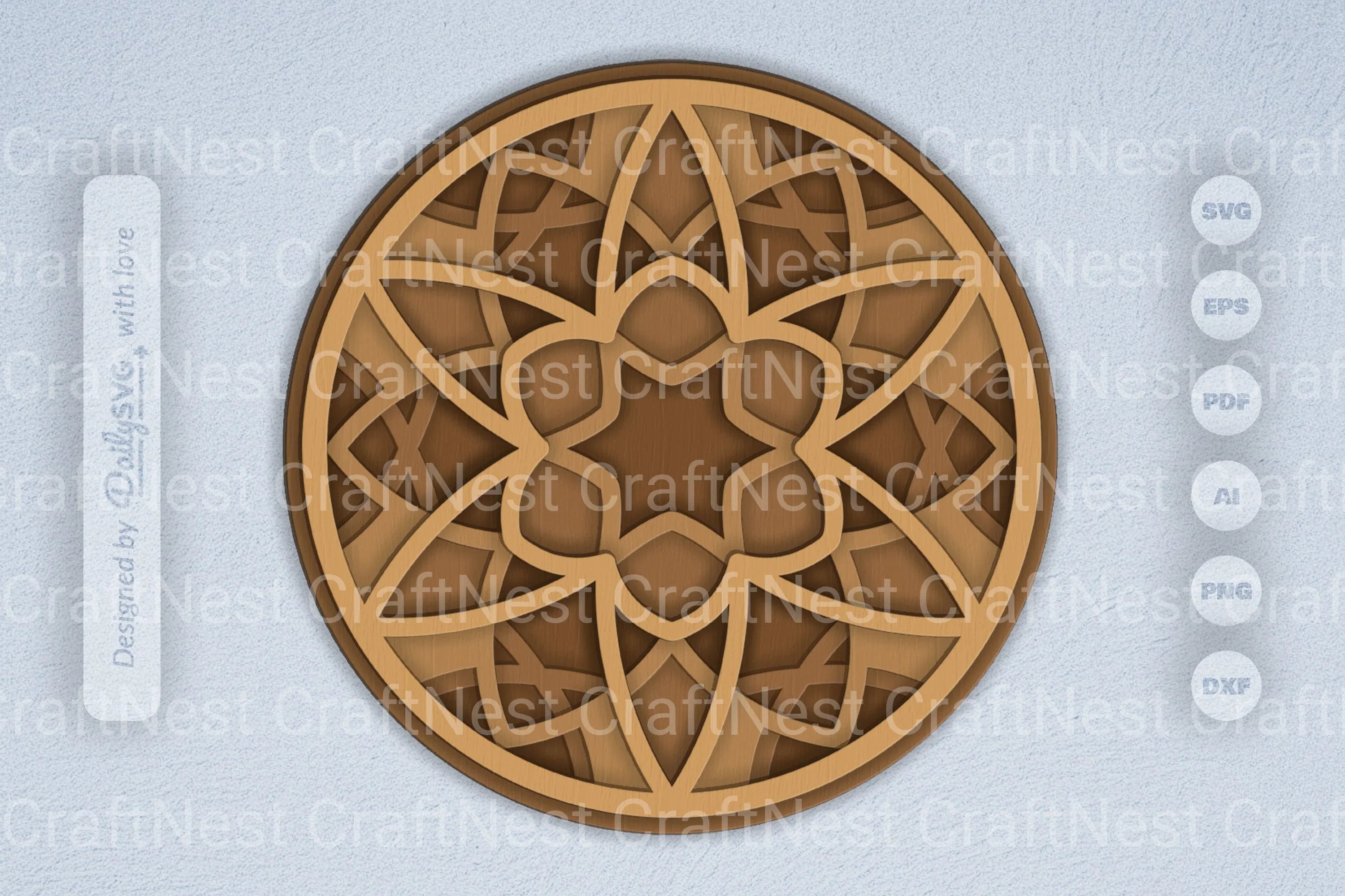 Mandala Round Laser Cut SVG Bundle