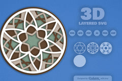 Mandala Round Laser Cut SVG Bundle - CraftNest - Digital Crafting and Art
