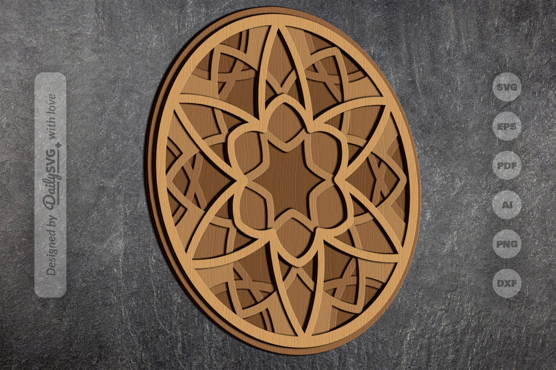 Mandala Round Laser Cut SVG Bundle - CraftNest - Digital Crafting and Art