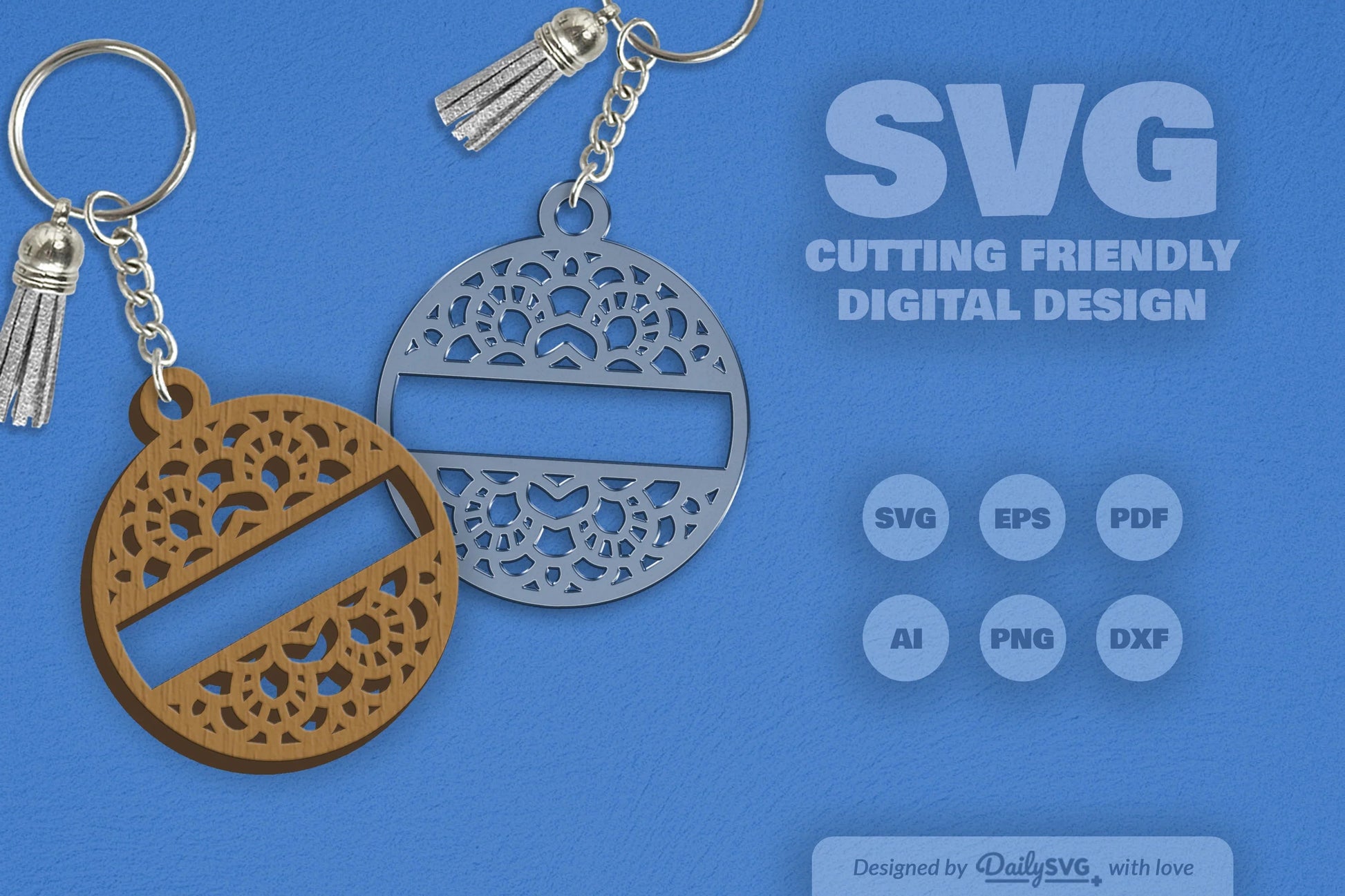 Custom Mandala Split SVG Bundle 1 - CraftNest - Digital Crafting and Art