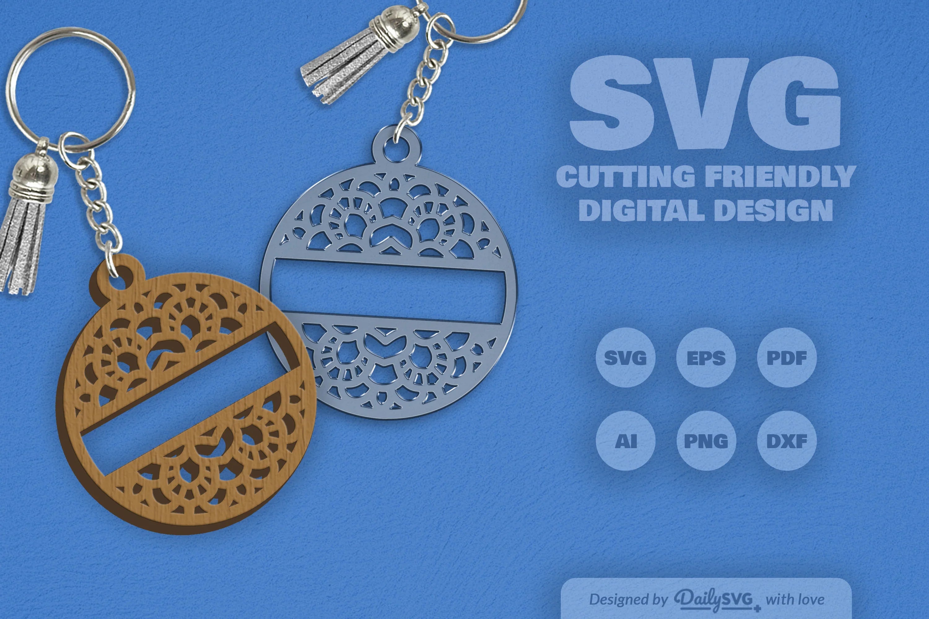 Custom Mandala Split SVG Bundle 1 - CraftNest - Digital Crafting and Art