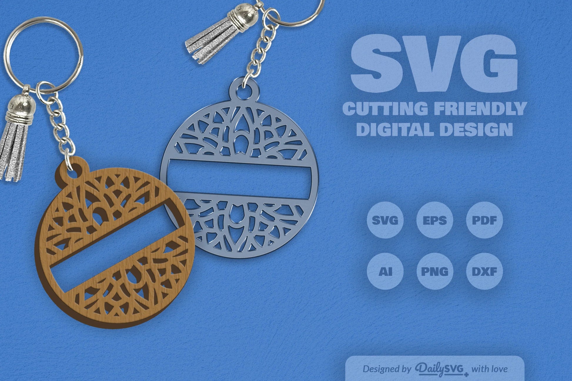 Custom Mandala Split SVG Bundle 6 - CraftNest - Digital Crafting and Art