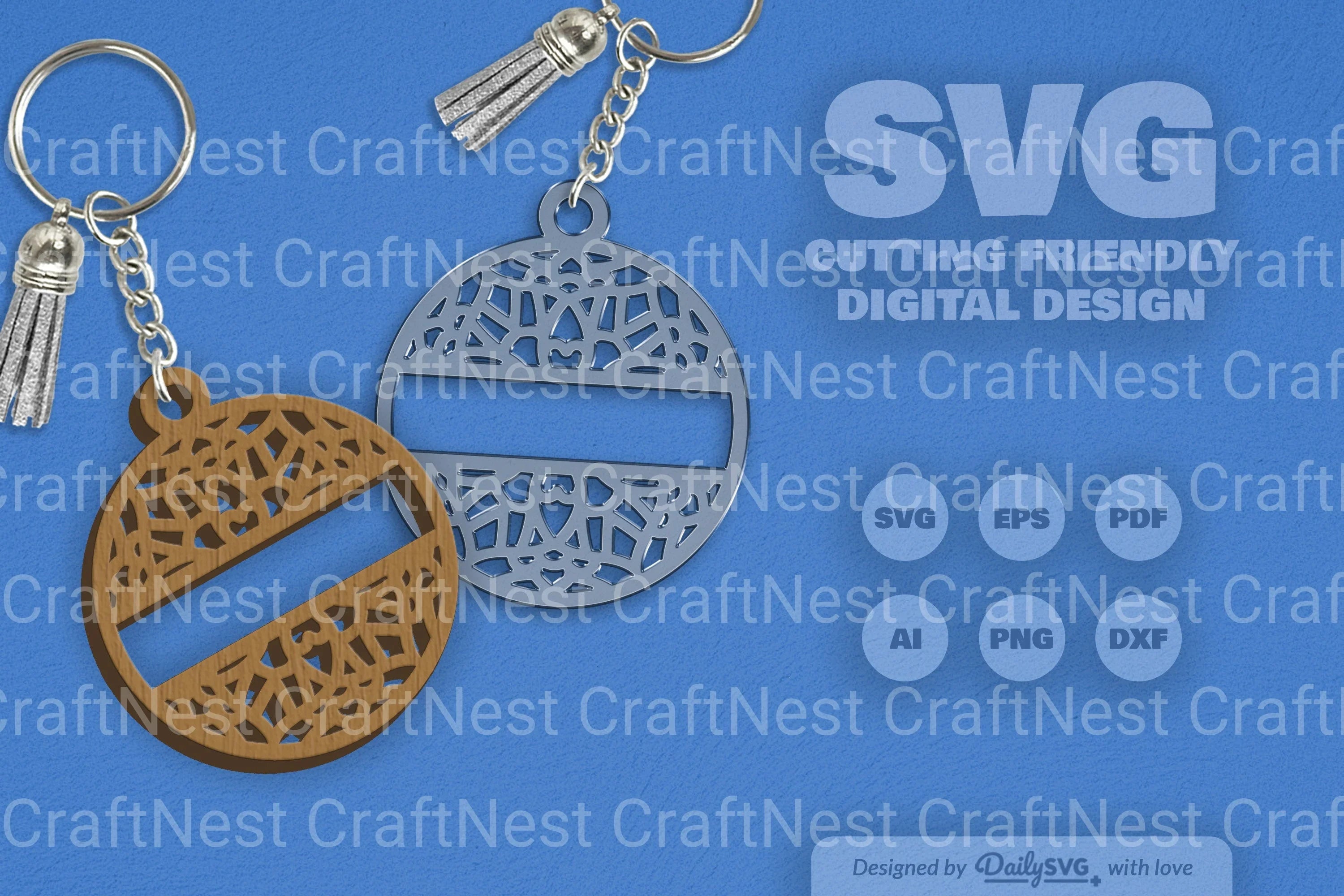 Custom Mandala Split SVG Bundle