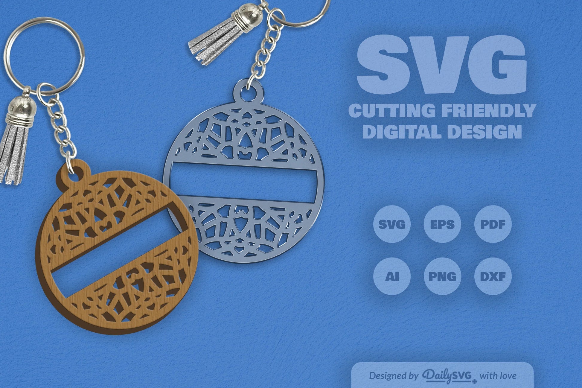 Custom Mandala Split SVG Bundle 3 - CraftNest - Digital Crafting and Art