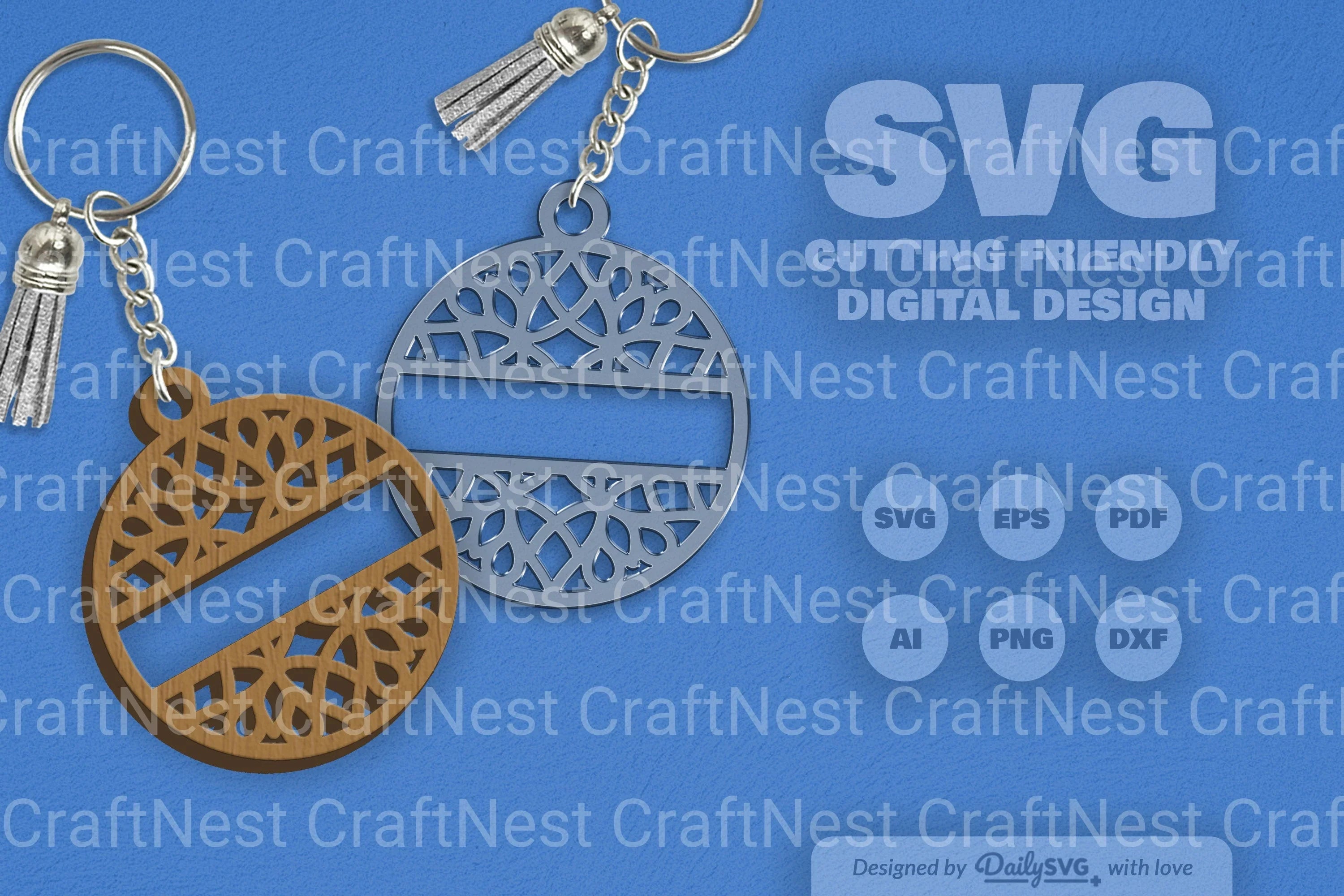 Custom Mandala Split SVG Bundle