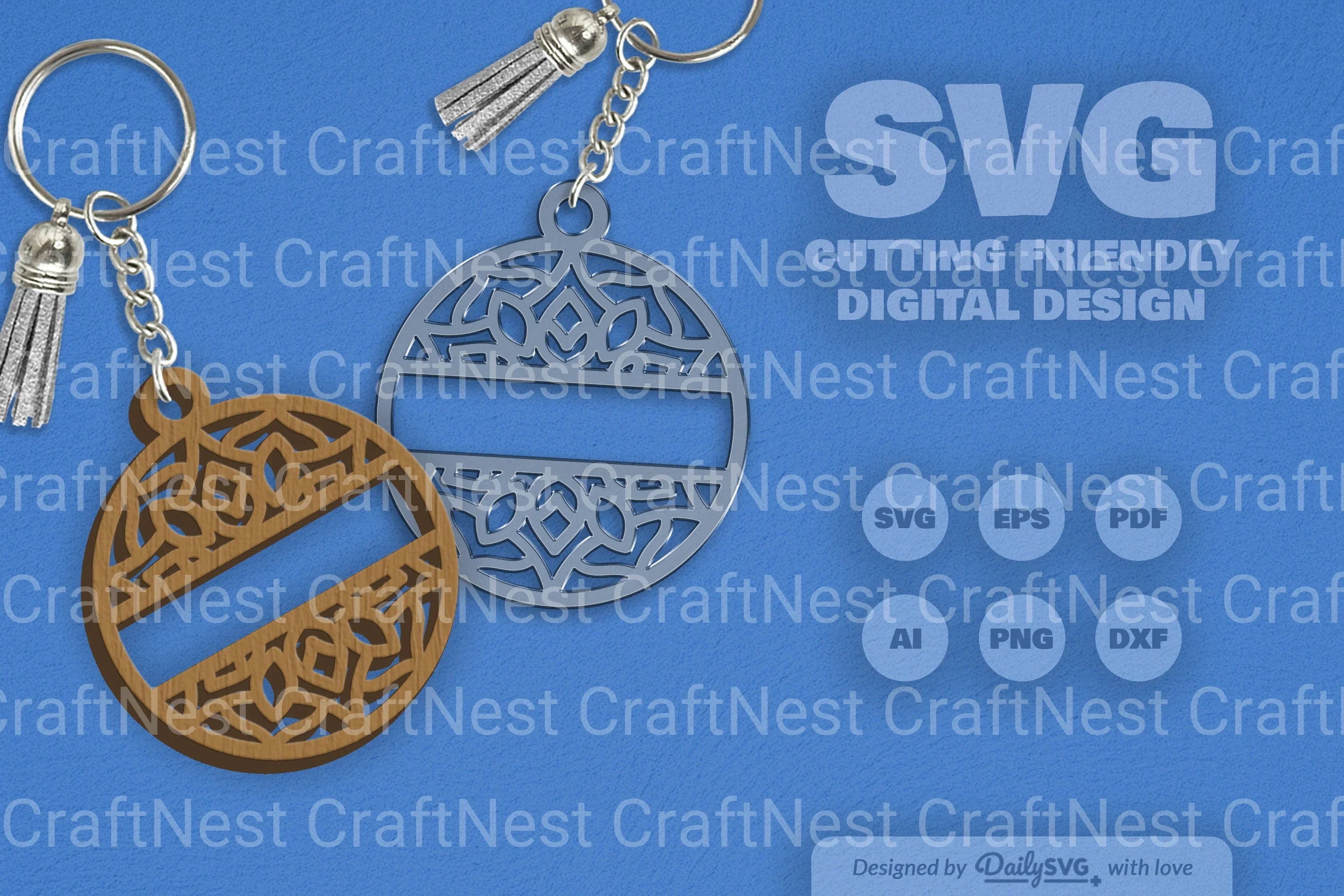 Custom Mandala Split SVG Bundle