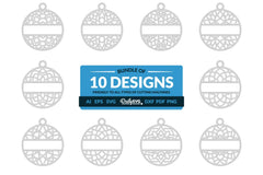 Daily Mandala Split Custom Clipart SVG Bundle - CraftNest - Digital Crafting and Art